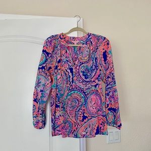 Lilly Pulitzer Elsa silk blouse